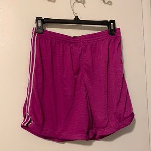 Magenta running shorts